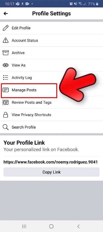 Manage posts