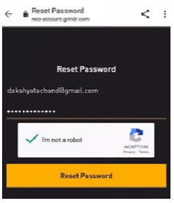 Then go-ahead to set a new password for the account