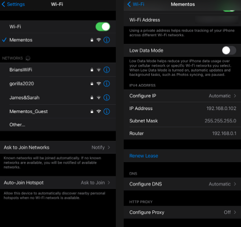 How to Find the IP Address of an iPhone