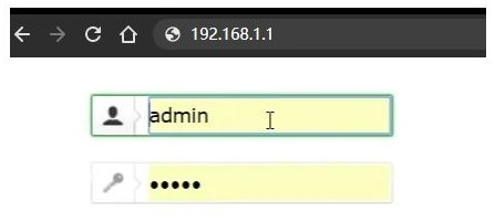 Router default id and password