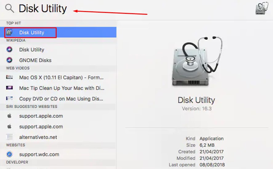 disk utility