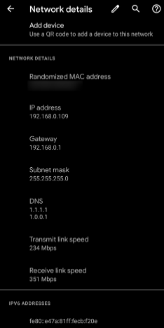 network details