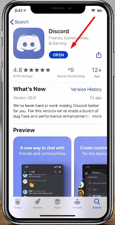 open discord app