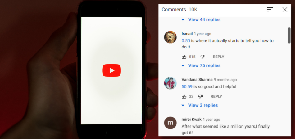 How to Timestamp Youtube Comments Mobile