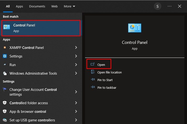 Control Panel