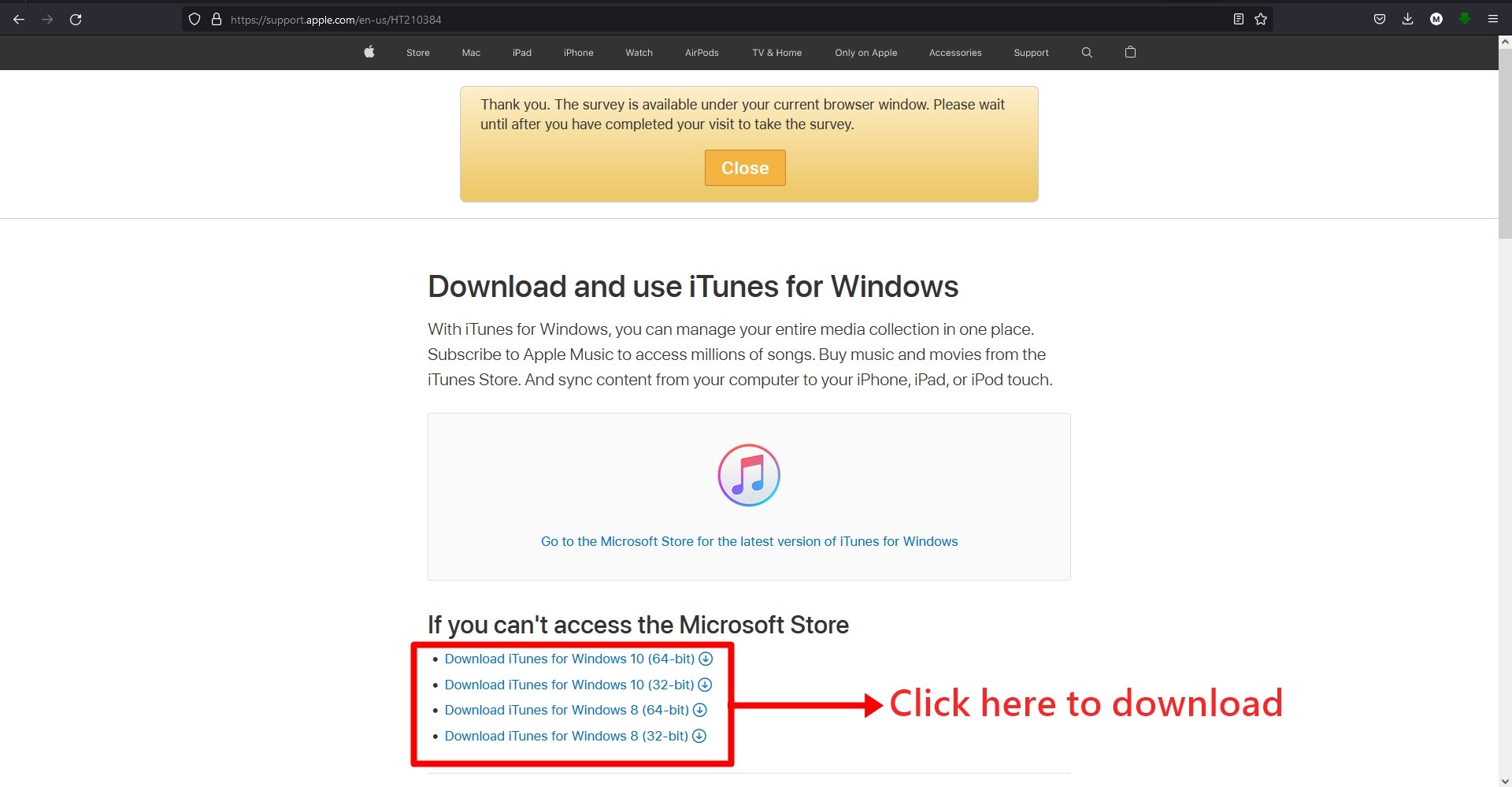 Install iTunes on your PC