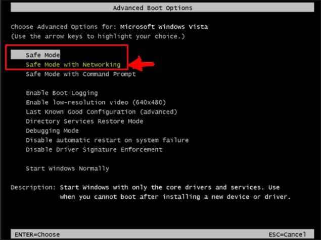 Safe Mode with Networking