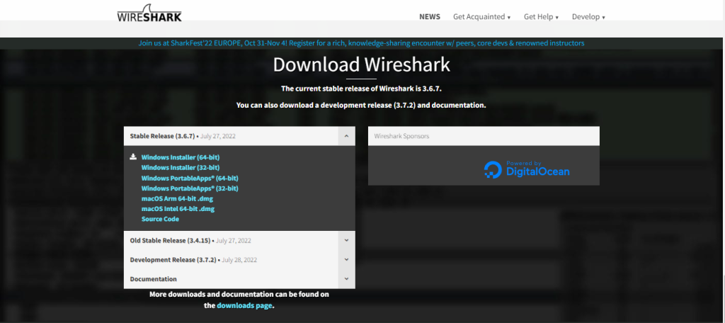 download wireshark software