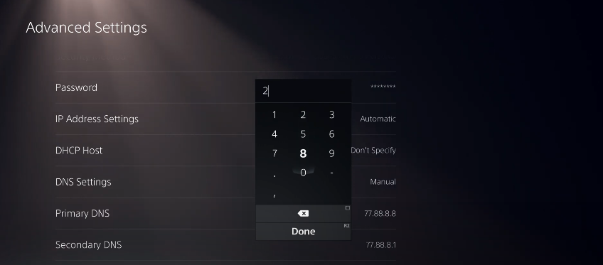 DNS advanced setting