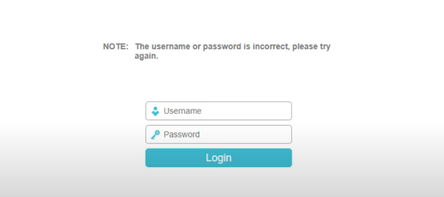 Log in router username and password